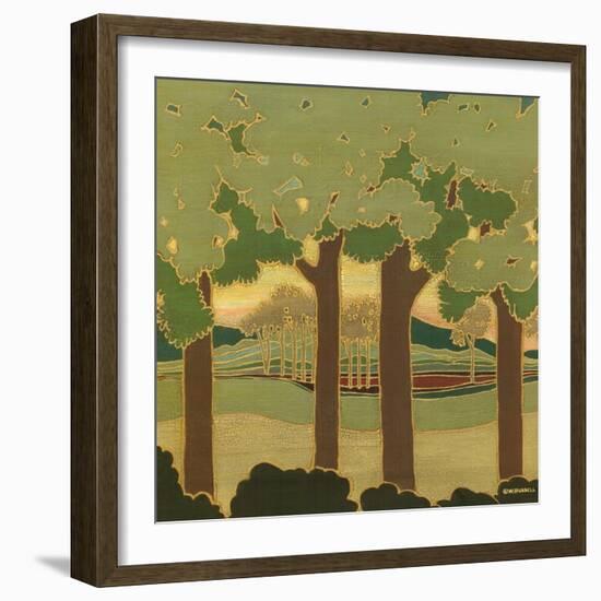 Arts and Crafts Landscape II-Wendy Russell-Framed Art Print