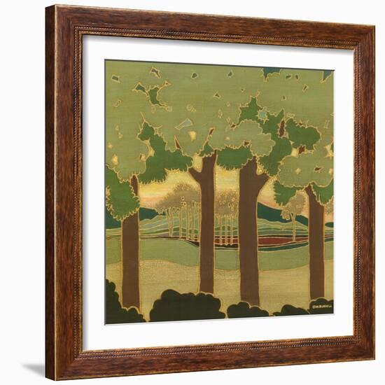 Arts and Crafts Landscape II-Wendy Russell-Framed Art Print