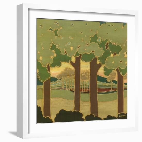 Arts and Crafts Landscape II-Wendy Russell-Framed Art Print