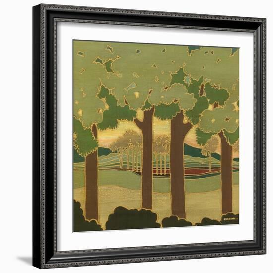 Arts and Crafts Landscape II-Wendy Russell-Framed Art Print