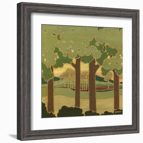 Arts and Crafts Landscape II-Wendy Russell-Framed Art Print