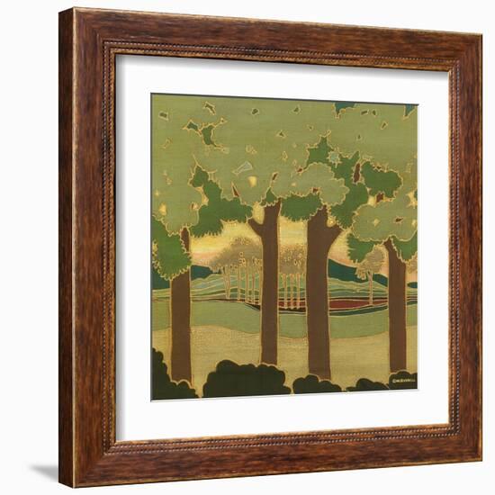 Arts and Crafts Landscape II-Wendy Russell-Framed Art Print