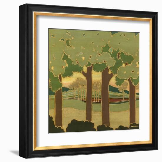 Arts and Crafts Landscape II-Wendy Russell-Framed Art Print