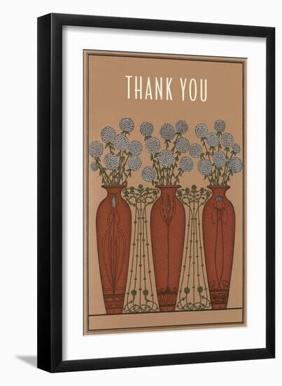 Arts and Crafts Thank You Card-null-Framed Art Print