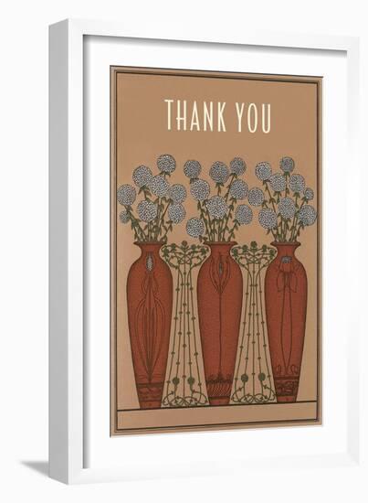 Arts and Crafts Thank You Card-null-Framed Art Print