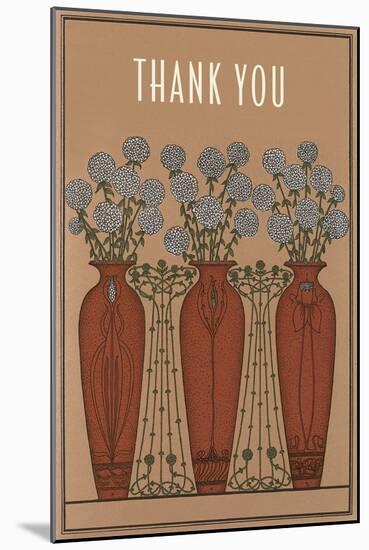 Arts and Crafts Thank You Card-null-Mounted Art Print