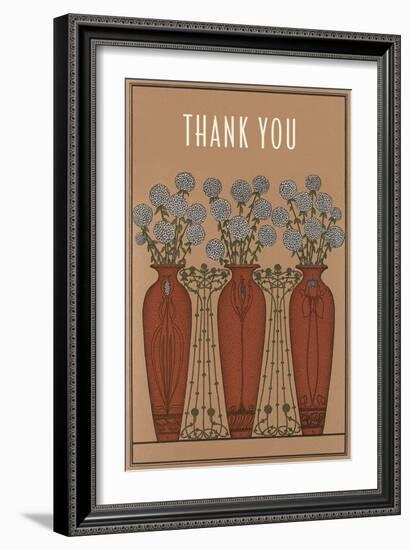 Arts and Crafts Thank You Card-null-Framed Art Print