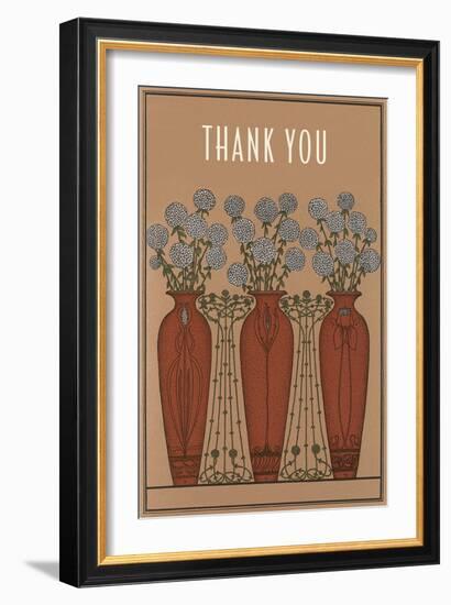 Arts and Crafts Thank You Card-null-Framed Art Print