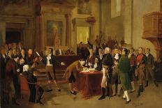 Signing of the Declaration of Independence-Arturo Michelena-Framed Premier Image Canvas