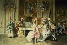 Playing Chess-Arturo Ricci-Framed Giclee Print