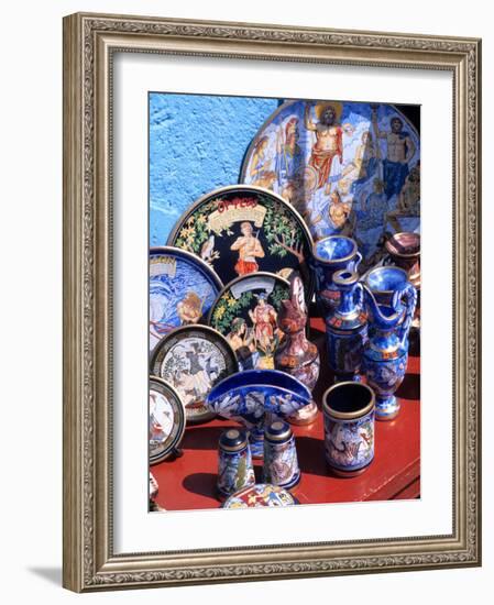 Artwork and Plates of Artists, Athens, Greece-Bill Bachmann-Framed Photographic Print