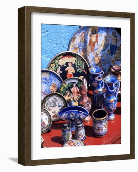 Artwork and Plates of Artists, Athens, Greece-Bill Bachmann-Framed Photographic Print