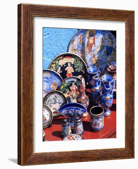 Artwork and Plates of Artists, Athens, Greece-Bill Bachmann-Framed Photographic Print