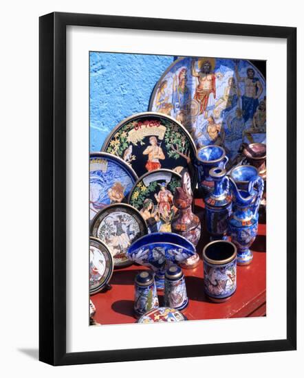 Artwork and Plates of Artists, Athens, Greece-Bill Bachmann-Framed Photographic Print