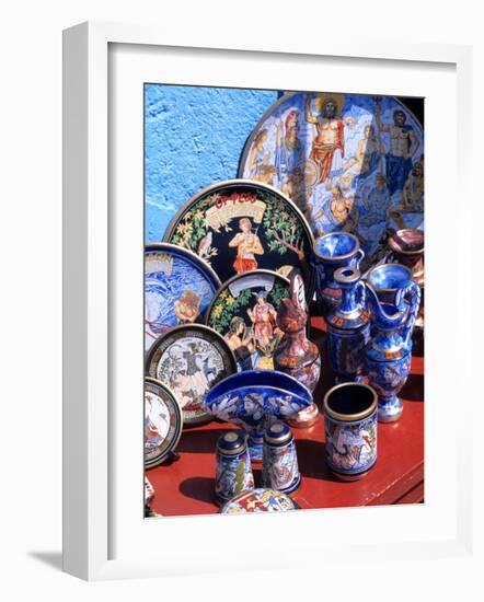 Artwork and Plates of Artists, Athens, Greece-Bill Bachmann-Framed Photographic Print