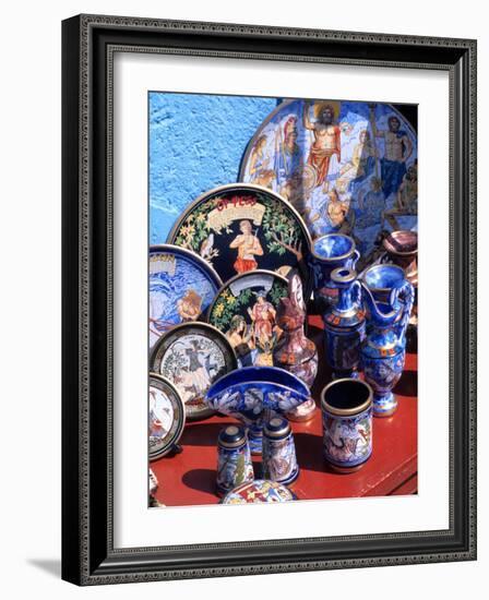 Artwork and Plates of Artists, Athens, Greece-Bill Bachmann-Framed Photographic Print