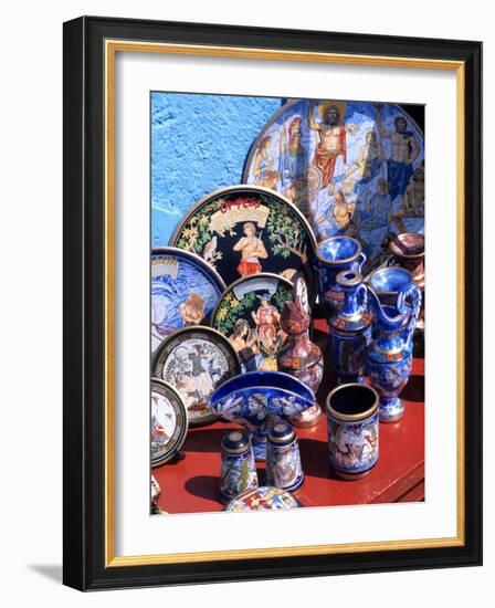 Artwork and Plates of Artists, Athens, Greece-Bill Bachmann-Framed Photographic Print