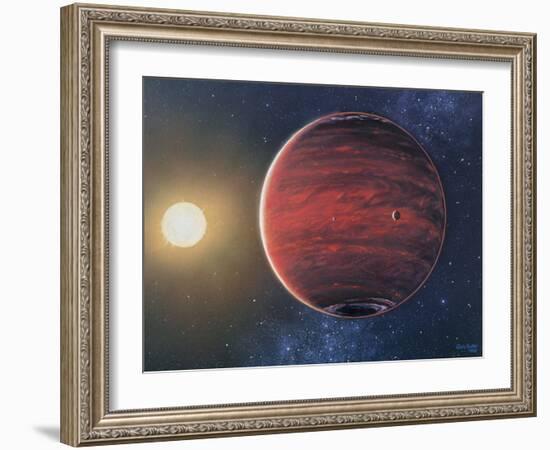 Artwork Depicting the Planet 51 Pegasi B & Its Sun-Chris Butler-Framed Photographic Print