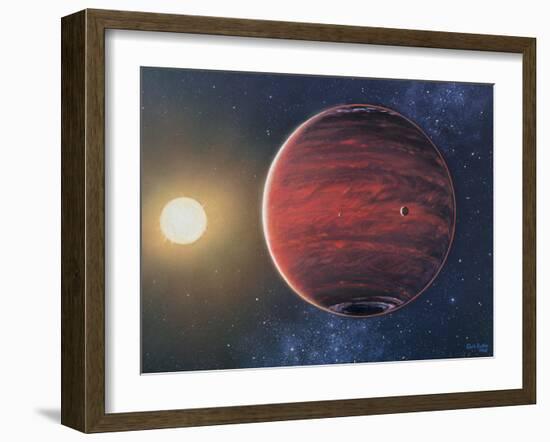 Artwork Depicting the Planet 51 Pegasi B & Its Sun-Chris Butler-Framed Photographic Print