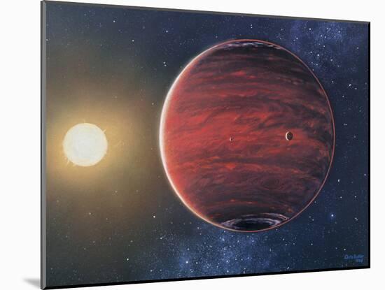 Artwork Depicting the Planet 51 Pegasi B & Its Sun-Chris Butler-Mounted Photographic Print