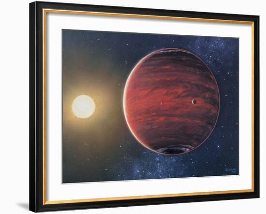 Artwork Depicting the Planet 51 Pegasi B & Its Sun-Chris Butler-Framed Photographic Print