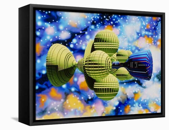 Artwork of Daedalus Starship-Julian Baum-Framed Premier Image Canvas