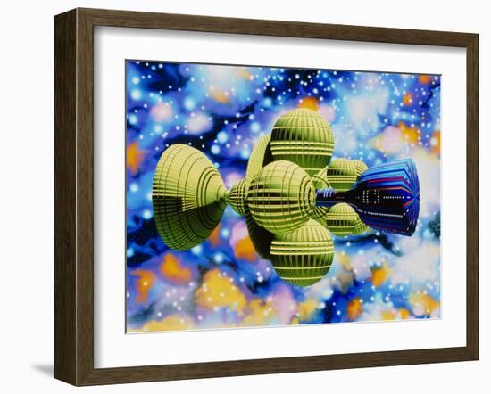 Artwork of Daedalus Starship-Julian Baum-Framed Photographic Print