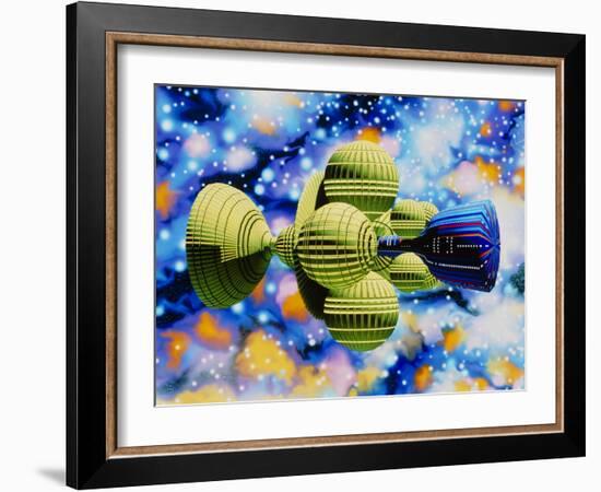 Artwork of Daedalus Starship-Julian Baum-Framed Photographic Print