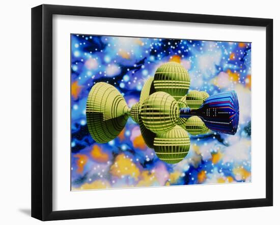 Artwork of Daedalus Starship-Julian Baum-Framed Photographic Print