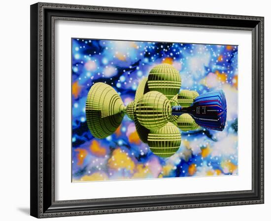 Artwork of Daedalus Starship-Julian Baum-Framed Photographic Print