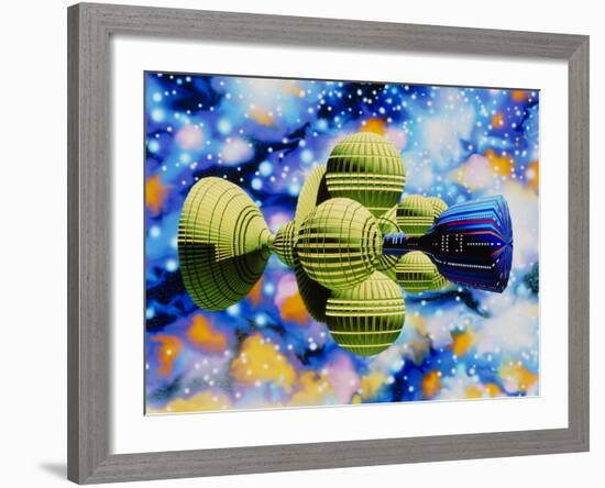 Artwork of Daedalus Starship-Julian Baum-Framed Photographic Print