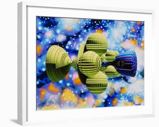 Artwork of Daedalus Starship-Julian Baum-Framed Photographic Print