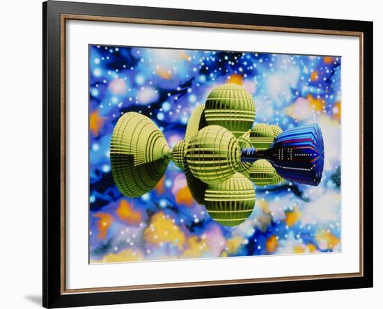 Artwork of Daedalus Starship-Julian Baum-Framed Photographic Print