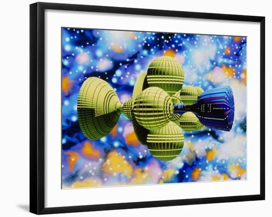 Artwork of Daedalus Starship-Julian Baum-Framed Photographic Print