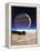 Artwork of Europa's Surface with Jupiter In Sky-Julian Baum-Framed Premier Image Canvas