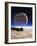 Artwork of Europa's Surface with Jupiter In Sky-Julian Baum-Framed Photographic Print