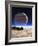 Artwork of Europa's Surface with Jupiter In Sky-Julian Baum-Framed Photographic Print