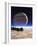 Artwork of Europa's Surface with Jupiter In Sky-Julian Baum-Framed Photographic Print