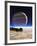 Artwork of Europa's Surface with Jupiter In Sky-Julian Baum-Framed Photographic Print