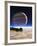 Artwork of Europa's Surface with Jupiter In Sky-Julian Baum-Framed Photographic Print