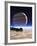 Artwork of Europa's Surface with Jupiter In Sky-Julian Baum-Framed Photographic Print