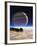 Artwork of Europa's Surface with Jupiter In Sky-Julian Baum-Framed Photographic Print