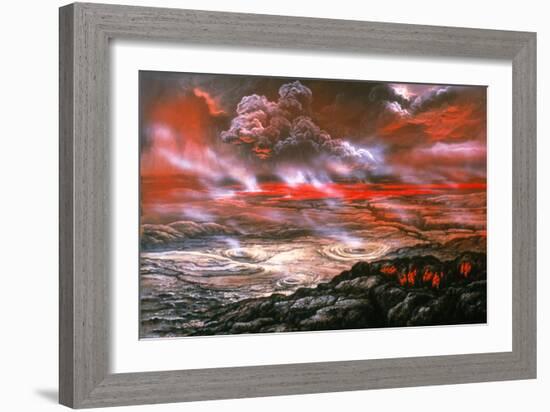 Artwork of Lava Flows on the Surface of Venus-Ludek Pesek-Framed Photographic Print