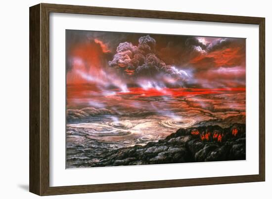 Artwork of Lava Flows on the Surface of Venus-Ludek Pesek-Framed Photographic Print