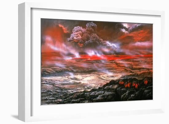 Artwork of Lava Flows on the Surface of Venus-Ludek Pesek-Framed Photographic Print