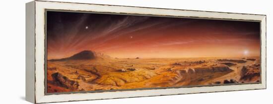 Artwork of Mars Surface Panoroma-Chris Butler-Framed Premier Image Canvas