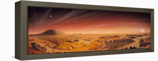 Artwork of Mars Surface Panoroma-Chris Butler-Framed Premier Image Canvas