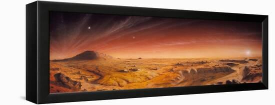 Artwork of Mars Surface Panoroma-Chris Butler-Framed Premier Image Canvas