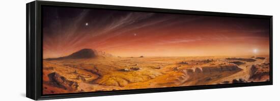 Artwork of Mars Surface Panoroma-Chris Butler-Framed Premier Image Canvas