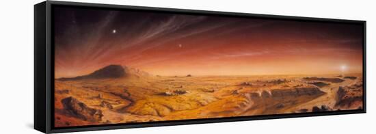 Artwork of Mars Surface Panoroma-Chris Butler-Framed Premier Image Canvas